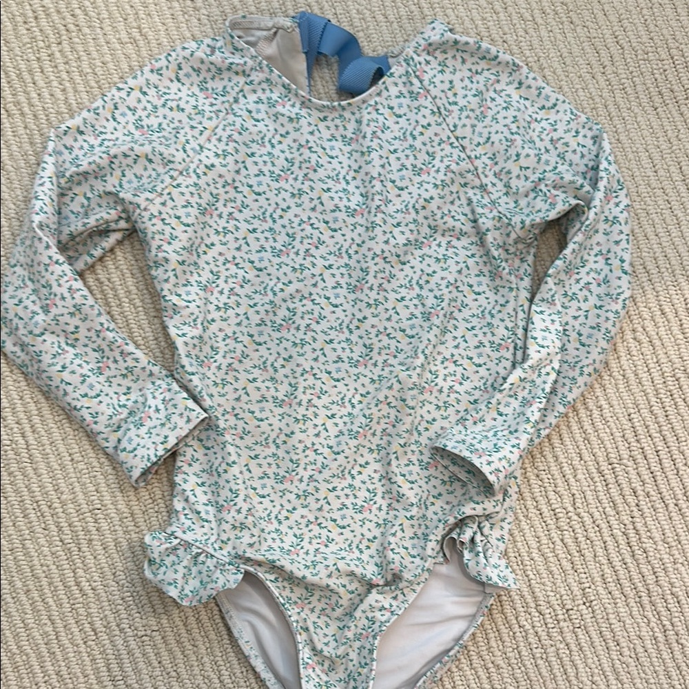 Floral Kids Swim Rashguard